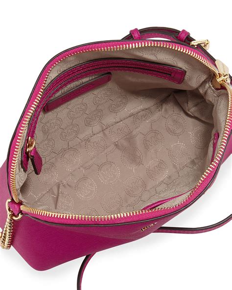 michael kors jet set small flat crossbody soft pink|mk jet set crossbody vanilla.